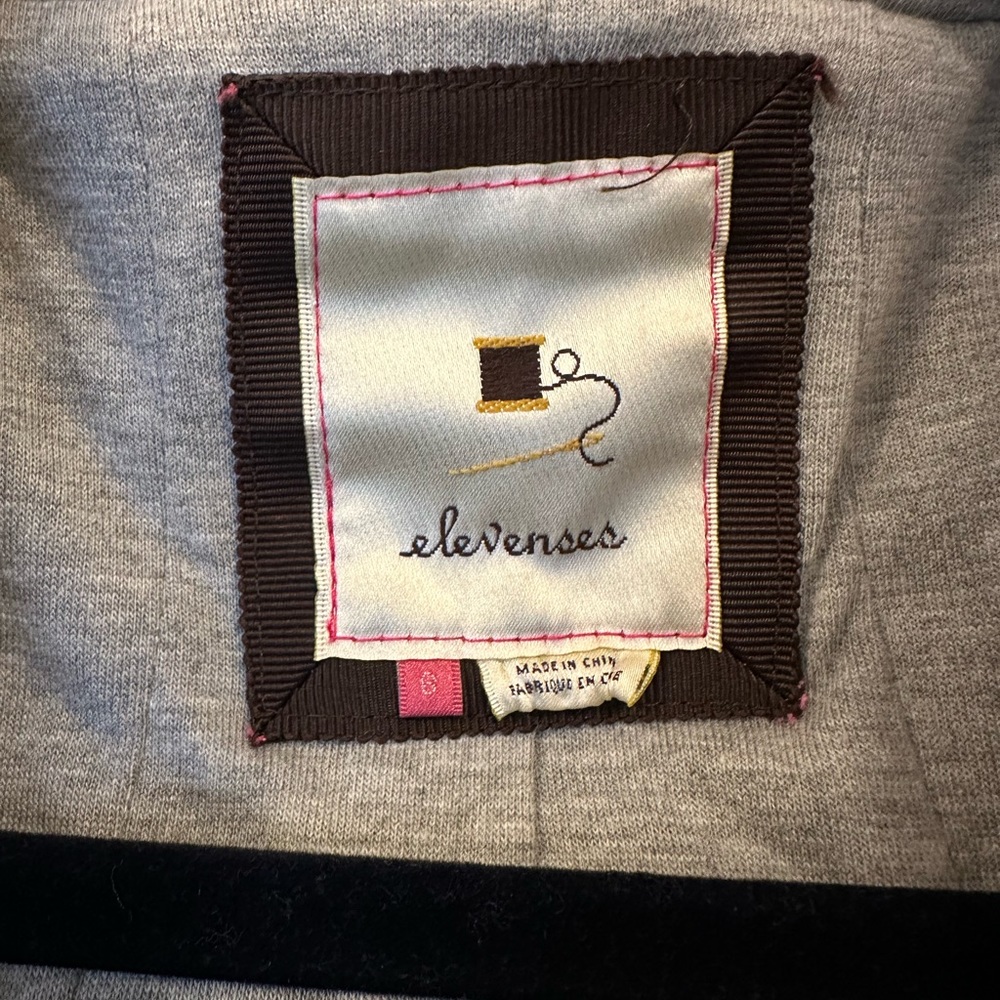 Elevenses Navy Button Up Jacket - image 6